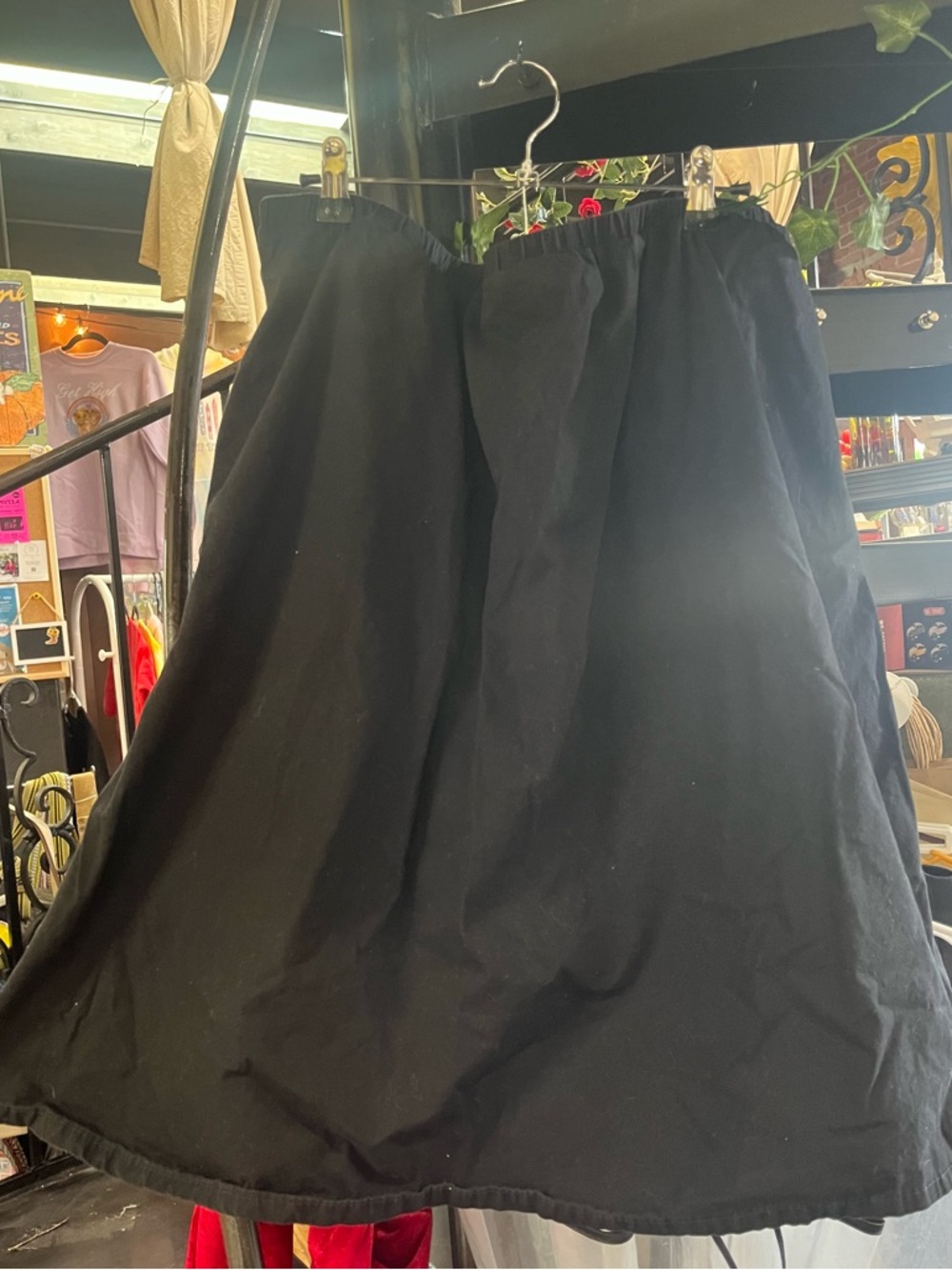 Classic Black A-Line Women's Skirt